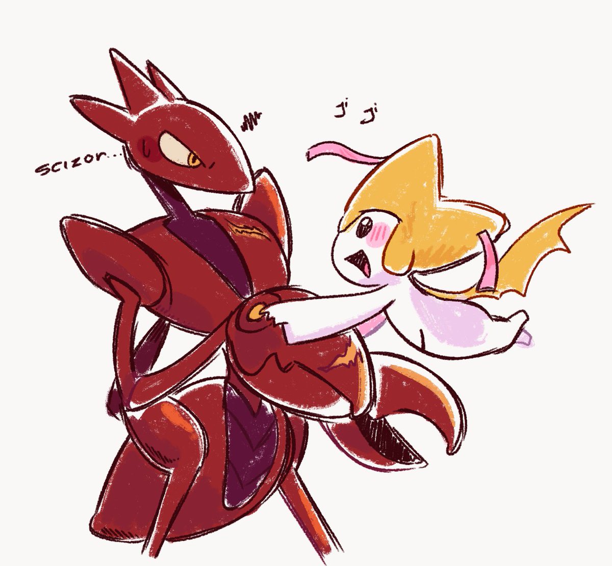 notputtingnumbr's tweet photo. Scarab and Prismo as pokemon <33333 https://t.co/P6o33yZ8xR