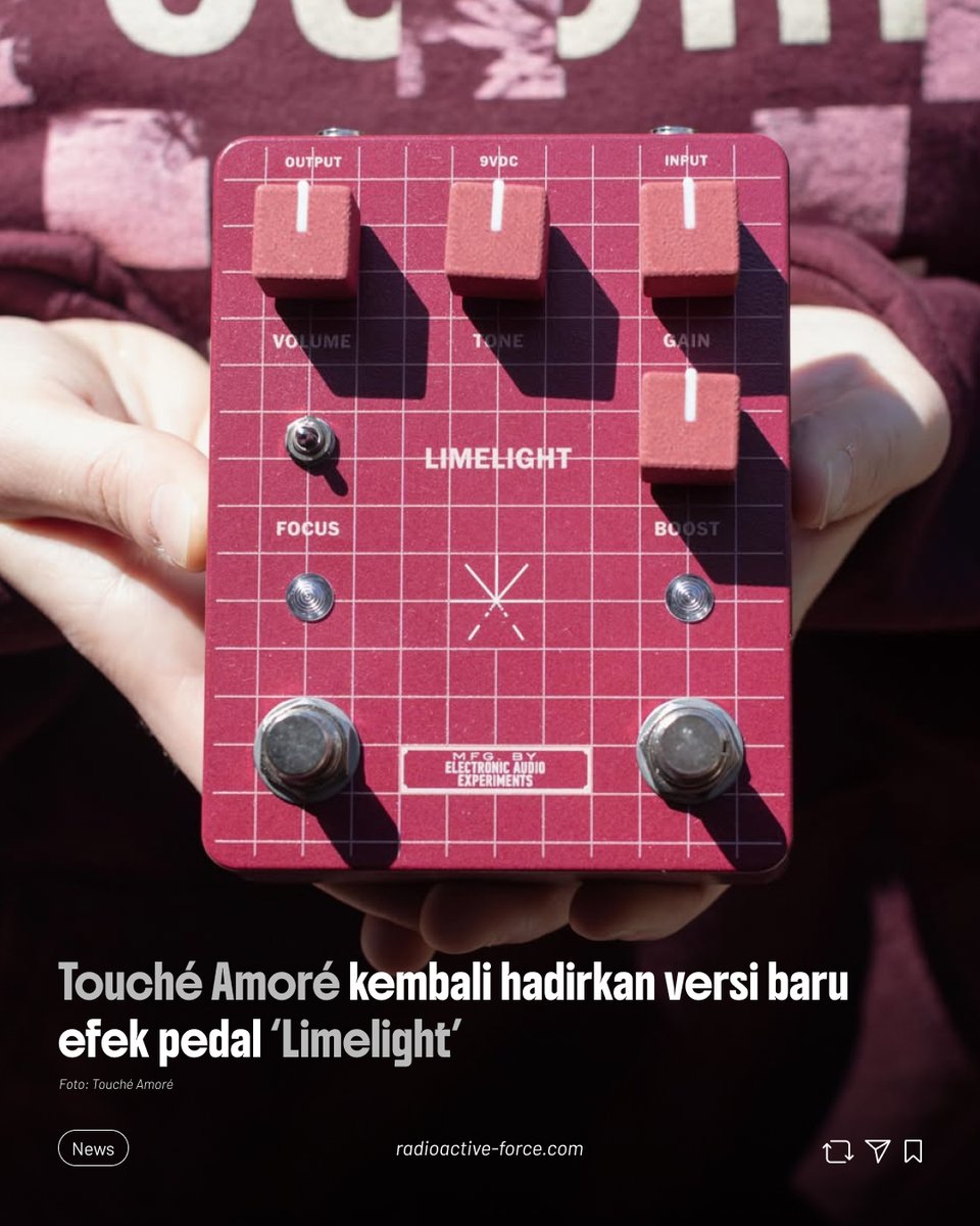 RFwebzine's tweet photo. #RadioactiveForce – Bakal dibawa juga sewaktu balik ke Jakarta nggak ya? Atau kemungkinan sudah sold out duluan nih? 🤔

Secara estetika, versi baru efek pedal ini lebih keren dengan menampilkan grafis outline serta warna yang diadopsi dari album "Stage Four". https://t.co/qKrw6nKFd8