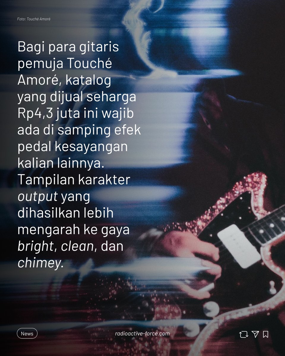 RFwebzine's tweet photo. #RadioactiveForce – Bakal dibawa juga sewaktu balik ke Jakarta nggak ya? Atau kemungkinan sudah sold out duluan nih? 🤔

Secara estetika, versi baru efek pedal ini lebih keren dengan menampilkan grafis outline serta warna yang diadopsi dari album "Stage Four". https://t.co/qKrw6nKFd8