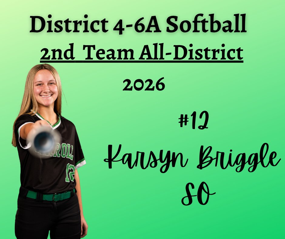 dragsoftball's tweet photo. Congratulations Karsyn, on being named 2nd Team All-District! This honor is a testament to the hard work, dedication, and impact made throughout the season. We are proud of this accomplishment and excited for what’s ahead! https://t.co/ZF8xqtk7pm