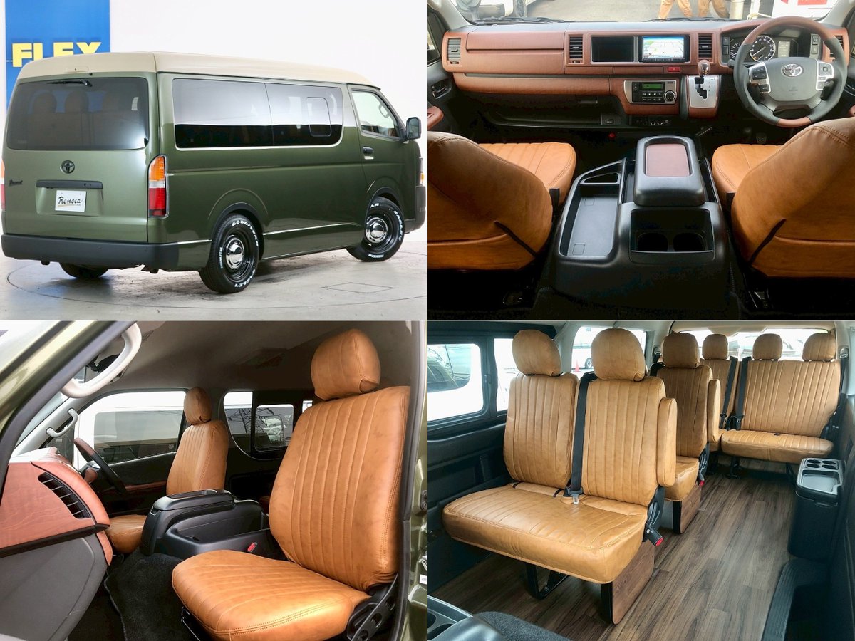 flexcarlife's tweet photo. 究極のハイエースワゴン対決🚐

🟡「グランドキャビン」
希少2トーン4WD！
大容量の積載力＆Wモニターで家族旅に最強
👉https://t.co/IHt5hBdrpd

🟢「Renoca」ワゴンGL
令和5年式！
オリーブ×キャメルに床張りの移動式カフェ風
👉https://t.co/j0PZZ9NFCw

#ハイエース #Renoca #グランドキャビン https://t.co/ruH8L0i5gR