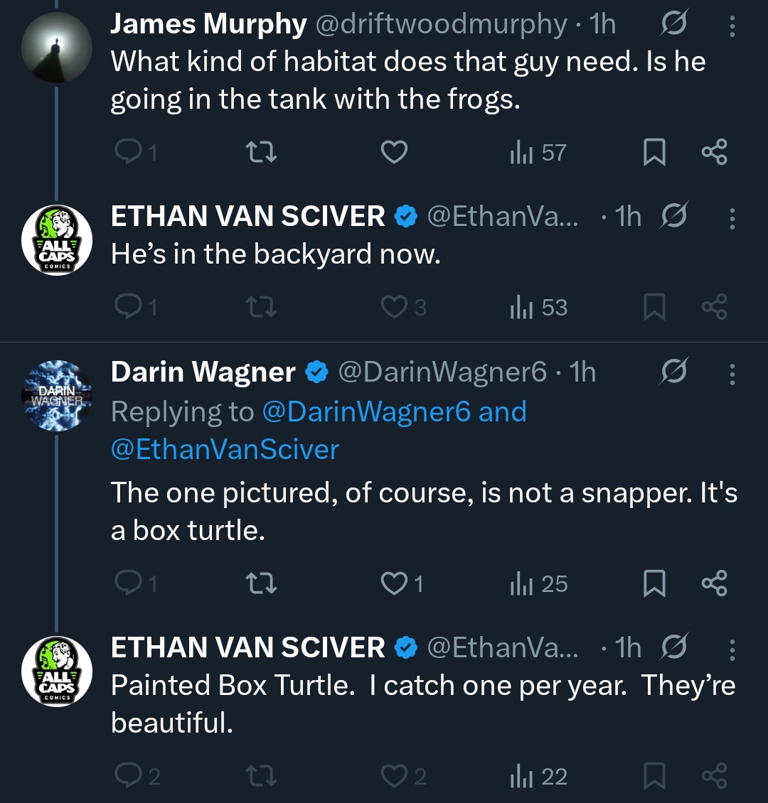Alfred_Orteez's tweet photo. This sociopath Ethan Van Sciver just steals animals out of their natural environment for his own enjoyment π
Entitlement on another level - he just takes them back to his home. Weird villain behavior
#comicsgate #allcapscomics https://t.co/c9blHcNcXJ