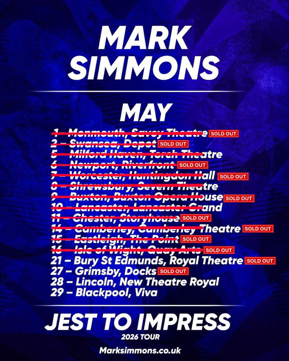 Mark Simmons: UK Tour Now On Sale tweet media