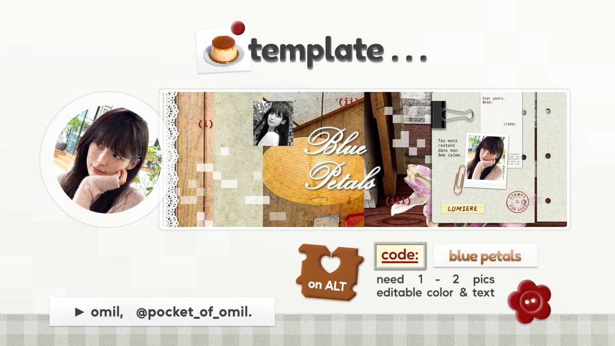 omil, template layout 📌 tweet media