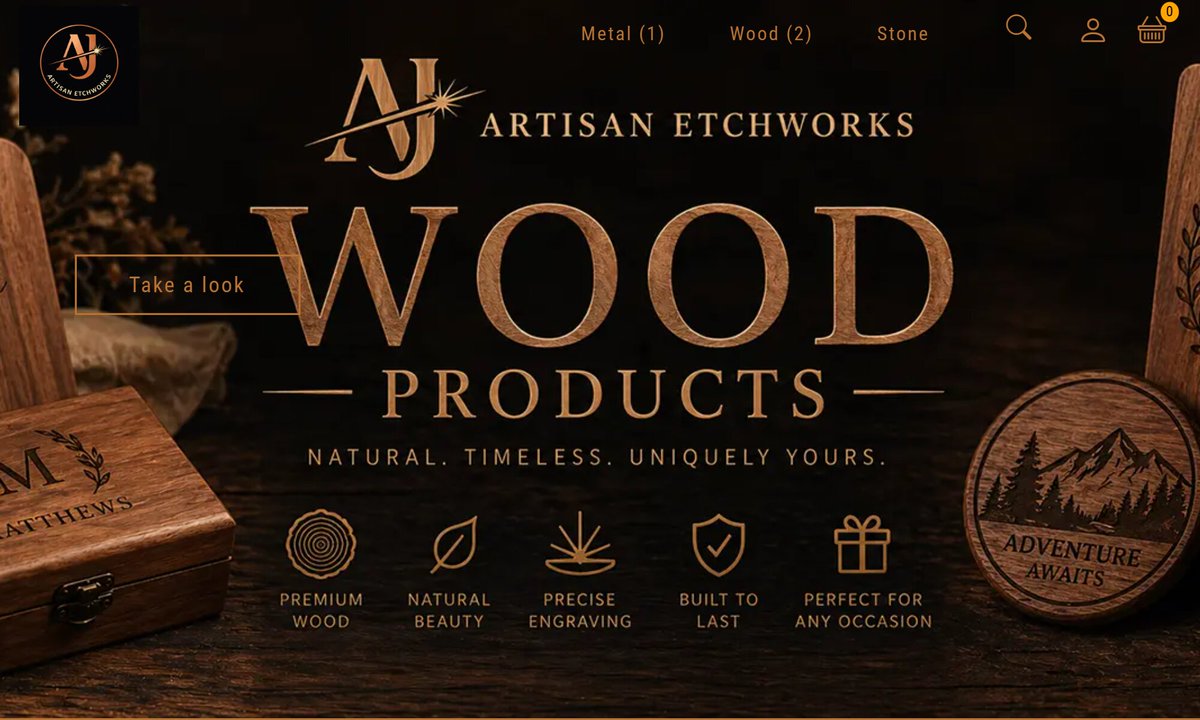 aimeos's tweet photo. Aimeos showcase       

website sells custom handwritten wood and metal products using Aimeos #ecommerce framework and #Laravel 

https://t.co/k8uBV6Sp0H https://t.co/AxDmL4NLcH