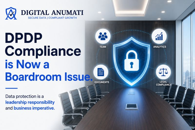 Digitalanumati's tweet photo. DPDP Compliance is no longer just an IT concern -it’s a boardroom issue.
Protect customer trust, ensure compliance, and strengthen your business with Digital Anumati.

#DPDPAct #DataPrivacy #Compliance #CyberSecurity #DigitalAnumat https://t.co/ud3254D9HJ
