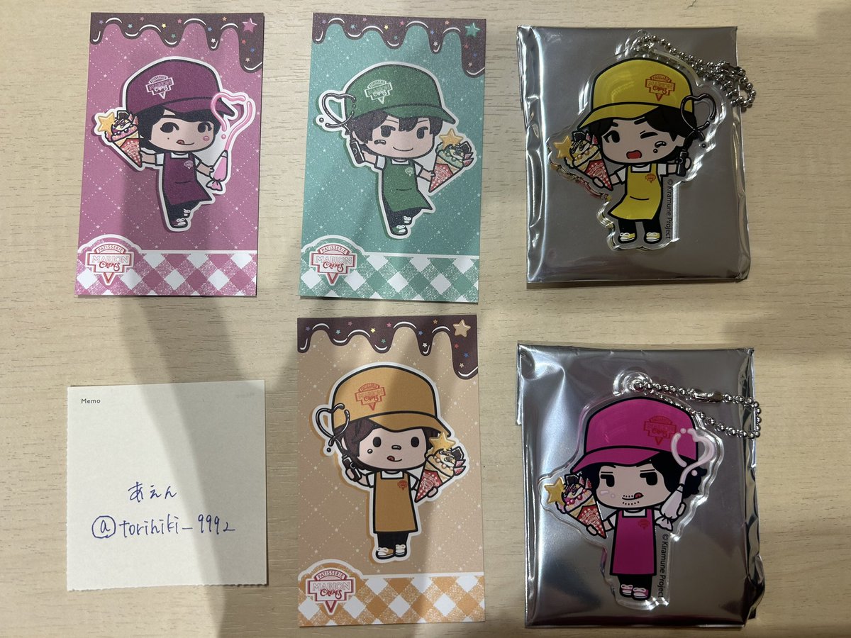 torihiki__9992's tweet photo. 【交換】kiramune マリオンクレープ キラフェス 

譲
キーホルダー 堀金、吉野、浪川/800円
カード 榊原、保住、市川、江口、柿原/300円

求
カード:神谷/300円
キーホルダー:神谷/800円

池袋手渡しor郵送希望です。
柿原、江口、浪川は交換優先。
支払いはPayPayのみ。
検索からでもお気軽にどうぞ。 https://t.co/KSX8N2DVej