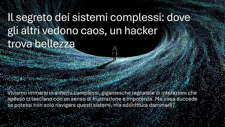poderico's tweet photo. Il segreto dei sistemi complessi: dove gli altri vedono caos, un hacker trova bellezza

https://t.co/fT2Jneuvq8 https://t.co/LSN6zH5XU7