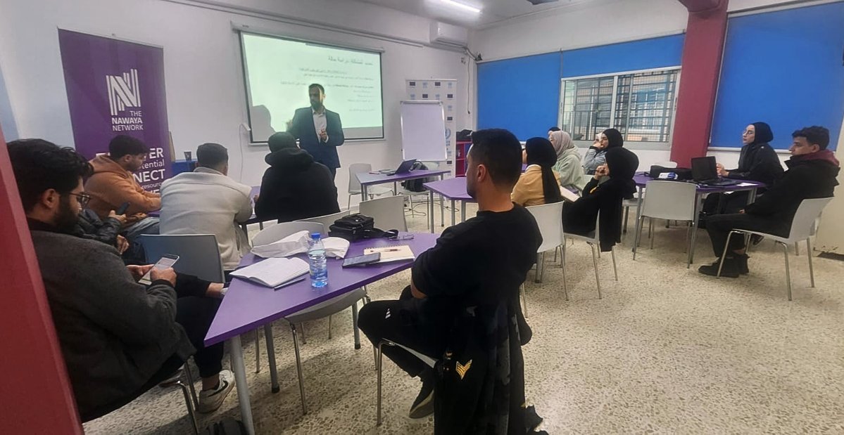 Nawaya's tweet photo. 40 شابة وشاباً من اللاجئين الفلسطينيين في لبنان يطوّرون مشاريعهم الريادية من خلال مبادرة ريادة الأعمال للشباب الفلسطيني من نوايا والأونروا وبدعم من الاتحاد الأوروبي في لبنان، لتعزيز فرص الدخل والصمود.
@EUinLebanon 
@UNRWA https://t.co/mHGwMYFe9i