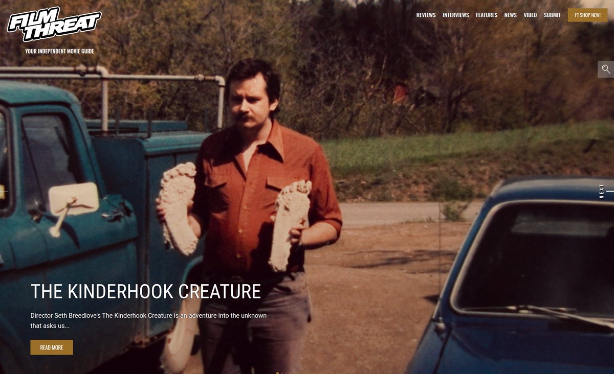 FilmThreat's tweet photo. “…sightings of a Bigfoot-like figure with glowing eyes…” Tom Atkinson encounters The Kinderhook Creature.
https://t.co/V9QniHQNGC #SupportIndieFilm #Documentary #TheKinderhookCreature https://t.co/87k6w32xVB