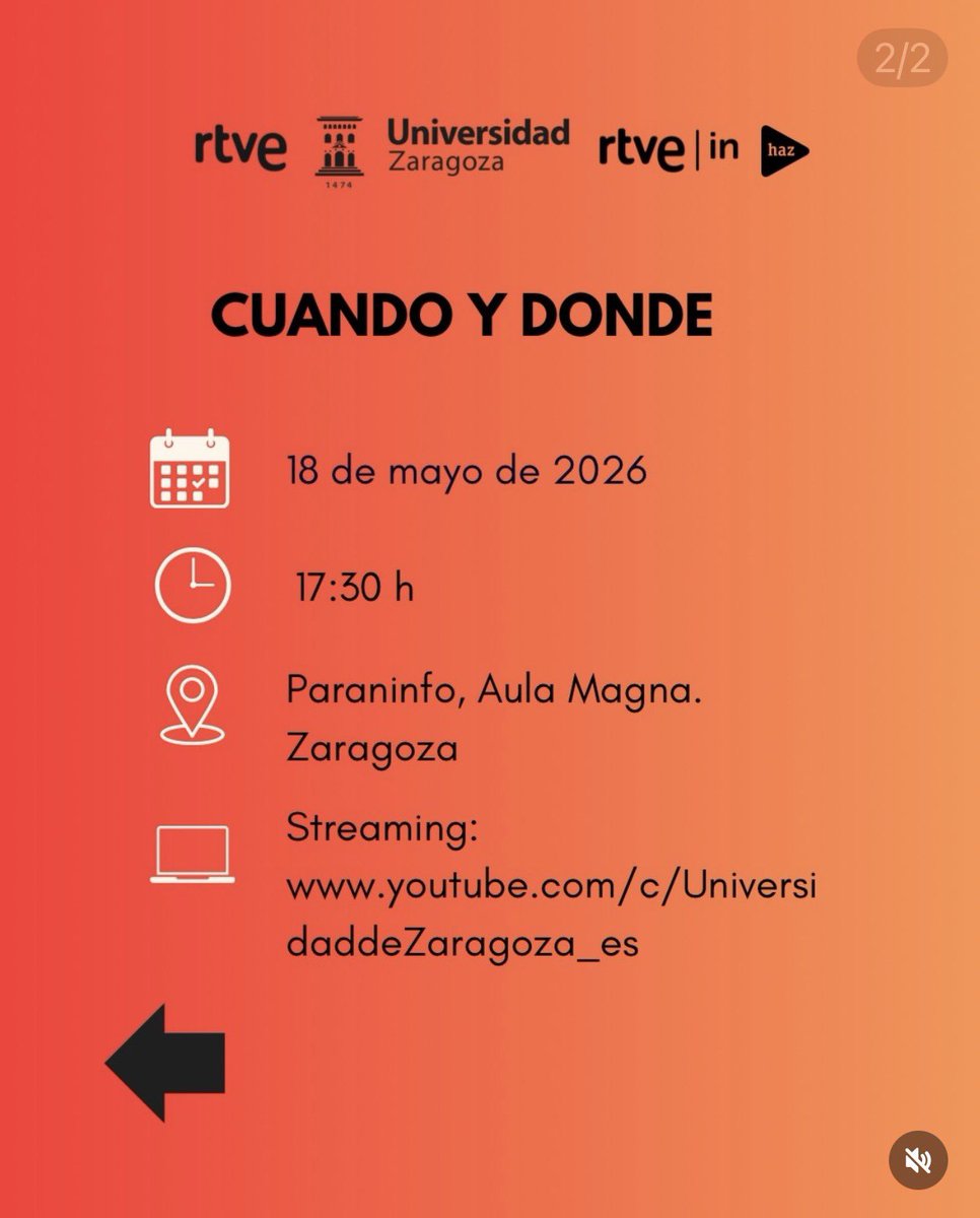 RTVEin's tweet photo. 🚨 ¡Hoy a las 17:30! No te pierdas "Diálogos #RTVE-Universidades" desde el Paraninfo @unizar.
Debatiremos sobre el periodismo local como motor de democracia ante retos como la desinformación. @AnaMancho_ @silviagarve 
Síguelo en directo aquí 👇📺
https://t.co/TTylvecNQ9 https://t.co/g4bIS3SVBt