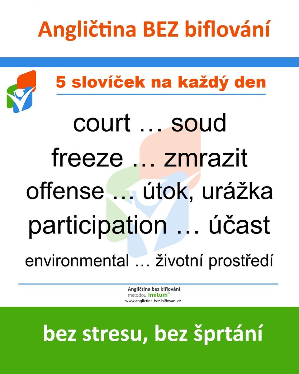 AnglictinaBezB's tweet photo. 🇬🇧 Anglická slovíčka

Angličtina není o talentu, je to o správné metodě. 💡 Přestaňte překládat v hlavě a začněte myslet anglicky. Ušetříte čas a konečně se domluvíte.

Začněte hned teď (ukázka zdarma) 👇 https://t.co/hV8WpGqZ6o

#anglickáslovíčka #slovíčka https://t.co/UvqPfQAkEv