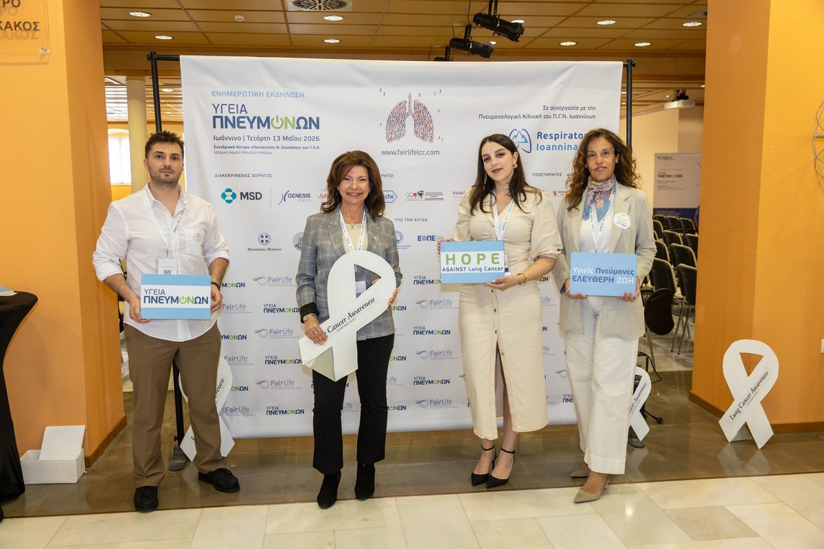KORINAPATELI's tweet photo. Deeply grateful to all speakers, participants, supporters, sponsors, partners &amp; the 1,160 people who joined our 6th #HealthyLungs” event via livestream and onsite.mTogether, through awareness, prevention and early diagnosis, we continue working to save lives. 💙 #LungCancer https://t.co/lvsUp68ZTY