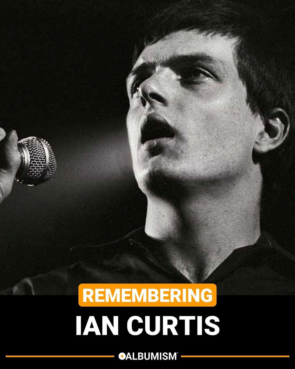 Albumism's tweet photo. Remembering Ian Curtis today on the 46th anniversary of his passing (May 18, 1980) | Explore the Joy Division co-founder's musical legacy (including audio &amp; video highlights) here: https://t.co/6CkgAFMmOA https://t.co/L91AsENevn