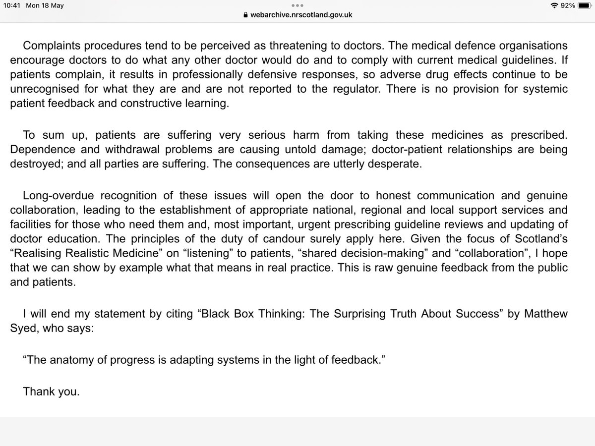 recover2renew's tweet photo. The biggest #feedbackloop disorder is within βmedicineβ itself!!
This is from our opening statement for our 2017 public petition PE01651 @ScotParl https://t.co/NFYiecE4Wm