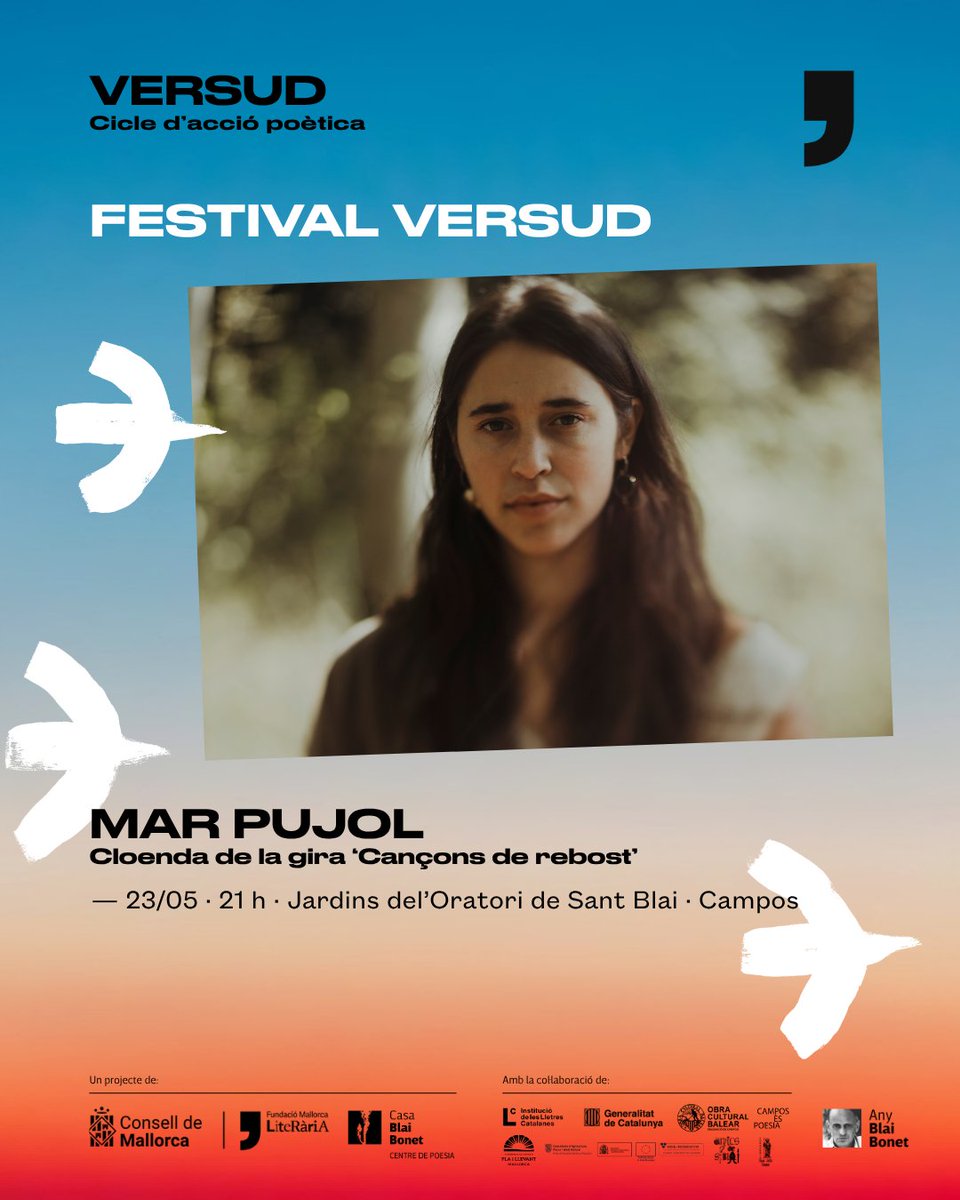 mcaliteraria's tweet photo. ✨ Versud torna a l'Oratori de Sant Blai amb el concert de MAR PUJOL i el recital 'Vers novell', amb Laura Taltavull, Andreu Blai i Sasha Pradkhan.

Serà el proper dissabte 23 de maig en col·laboració amb el cicle Campos és Poesia.
 
🎟 Entrades a https://t.co/7MixJMMe9L https://t.co/NE6u35mKkS