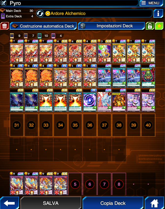Decided to play more Rush Duel in the last week and I fell in love with  this Pyro deck. Has everything I want in a Yugioh deck: consistency,  infinite grind game and