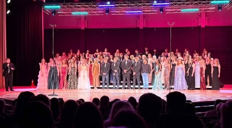 VoelzJames's tweet photo. The NPHS award winning Choirs on stage at the Spring Extravaganza!! These groups had incredible performances all year long! @ginapleak @MitchanerNPCS @dean_mj @NewPalBand @BurkNPHS @MooreNPJH #WeAreDragons https://t.co/kJH9avGnfg