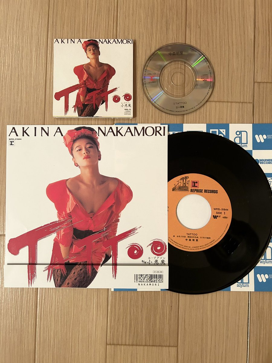 今日 発売記念日 1988.5.18 #中森明菜 #明菜ちゃん シングル TATTOO