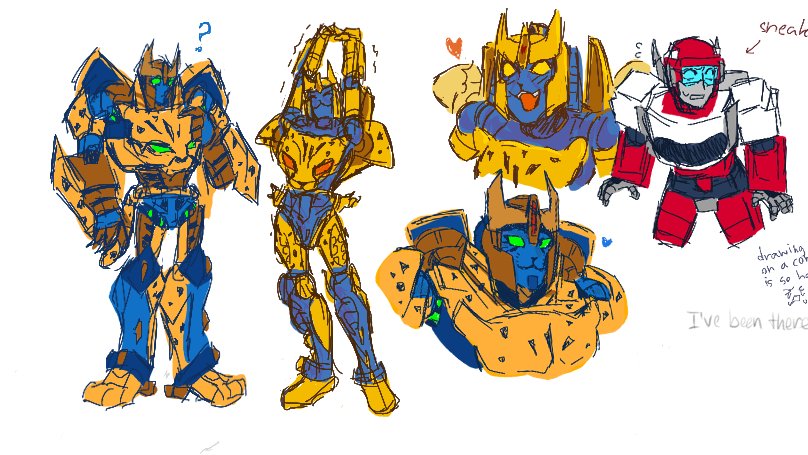 Jenni_WelD's tweet photo. I tried drawing Cheetor on the computer (in magma)
(my hands don't work no more ๐)
#Cyberverse #BeastWars #Cheetor https://t.co/GFqmvlltzl