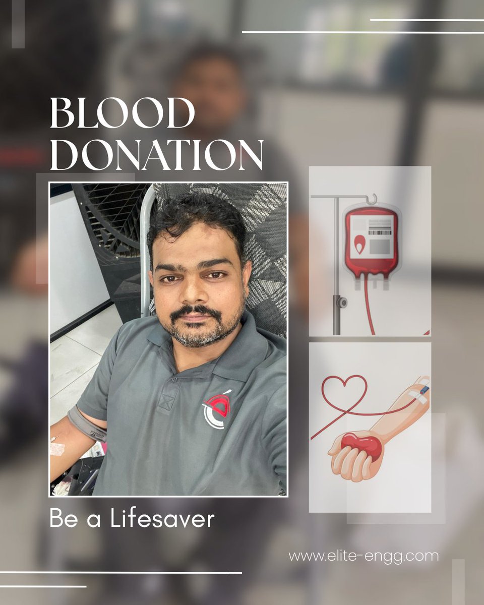 elite_engg's tweet photo. Proud to join the Blood Donation Camp organized by GIDC Plot &amp; Shed Holders Association — Elite Engineering is always committed to supporting social activities for the people of Jamnagar. #EliteEngineering #BloodDonationCamp #Jamnagar #BrassBushing https://t.co/yYciMapmnP