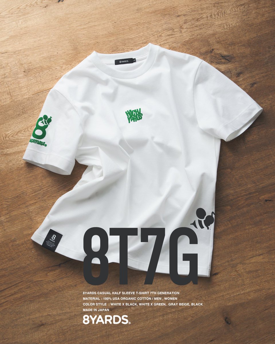 ✨完売品✨美品　8yards ゴルフTシャツ 8T第7世代「8T7G」。今夜オンラインに登場します✔︎ Filled CaddieBee