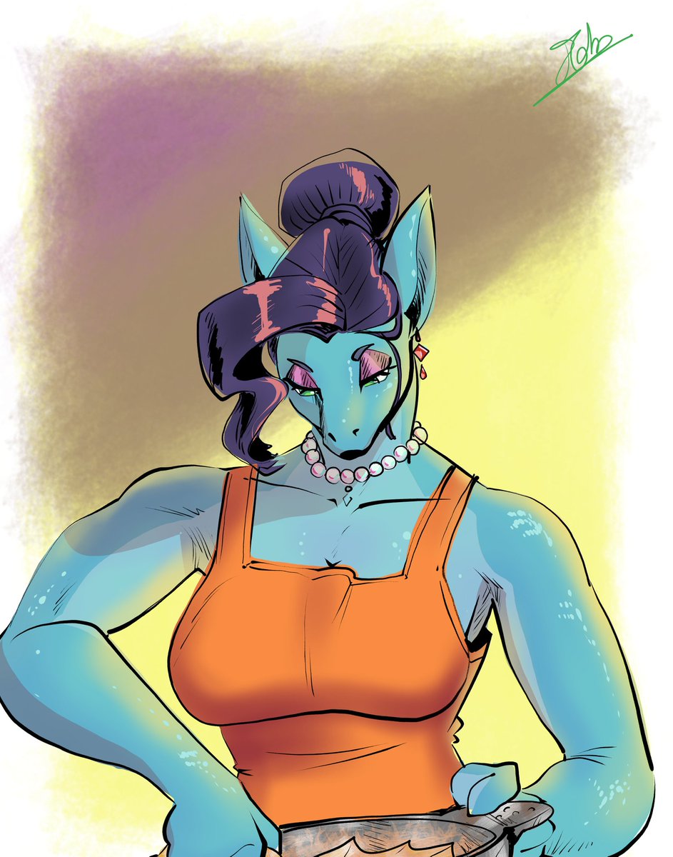 silvergluu's tweet photo. My drawing of @Preggyshork OC
Art trade https://t.co/Zxu7QP6jX9