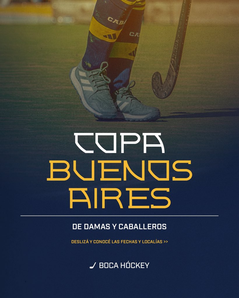 hockeyboca's tweet photo. 🔜 ¡𝗖𝗢𝗣𝗔 𝗕𝗨𝗘𝗡𝗢𝗦 𝗔𝗜𝗥𝗘𝗦! 🏑🔥

Damas:
🗓 El lunes 18/5, #BocaB recibe a Arquitectura B.
🗓 El martes 19/5, #BocaA visita a D.A.O.M.

Caballeros:
🗓 El miércoles 20/5, #BocaB recibe a Avellaneda.

🎺¡Te esperamos para alentar a Boca! La entrada es libre y gratuita. https://t.co/gk9hAsmLeU
