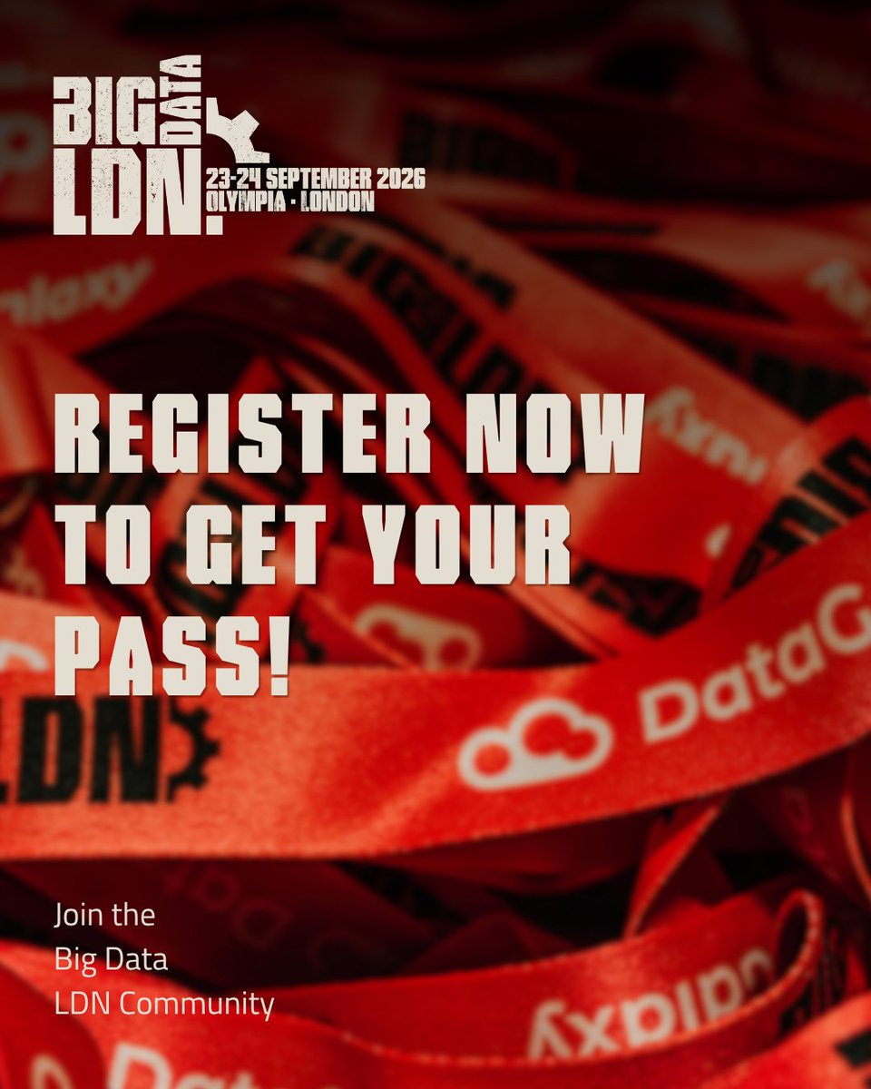 Big Data LDN - 23/24 Sept 26 tweet media