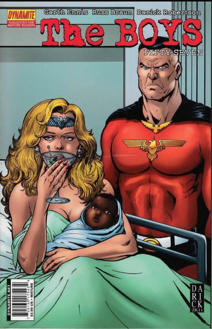 Ofcimcold's tweet photo. "The Boys" fans should be glad the show didn't follow the comics panel by panel. https://t.co/AP4hlpHOpA