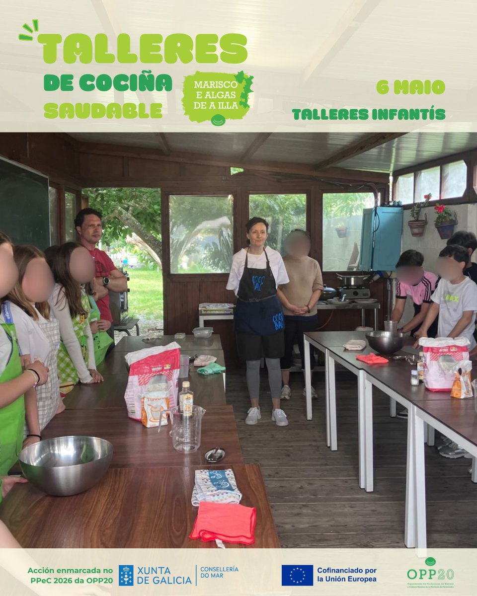 OPP20AIlla's tweet photo. |OPP20PROMOCIÓN

👩‍🍳🦪 Pechamos os talleres infantís de cociña mariñeira desta edición co alumnado de 6º de Primaria do CEIP Torre Illa: dous grupos de 16 e 17 alumnos-as.

Achegando á cativada o valor do marisqueo, a alimentación saudable e a cultura mariñeira 🌊

#promocion https://t.co/BI5cq98aqW