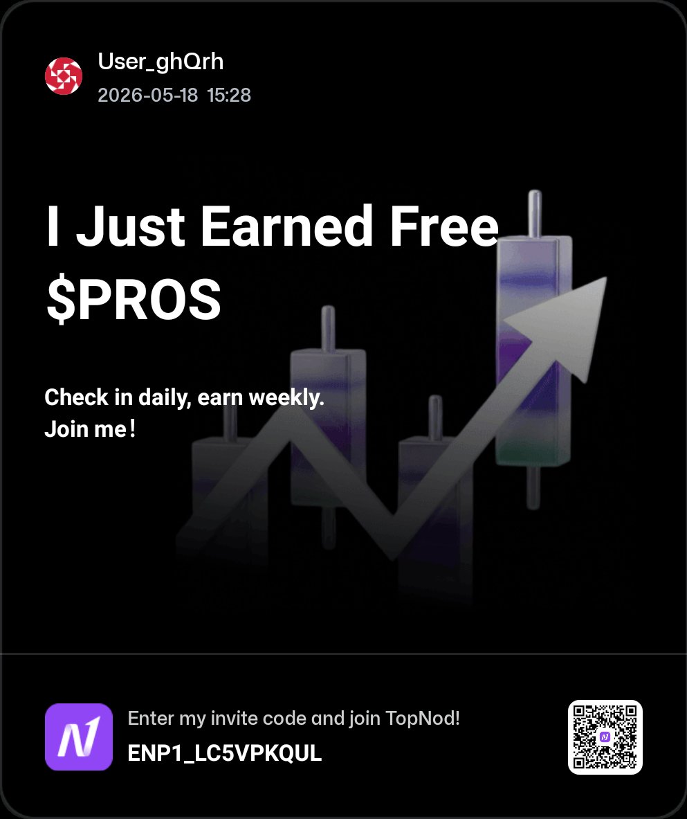 MuZxChaino's tweet photo. Just joined TopNod Energy Park ⚡️
Simple tasks → earn Energy → share weekly $PROS rewards.
The more people join, the bigger the reward pool 
Worth a try！
#topnodenergy
https://t.co/fwrOWwUnxn https://t.co/4UCcRATNvY