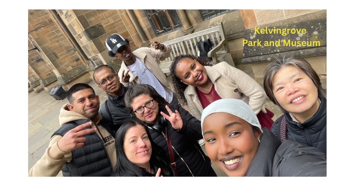 cwintegration's tweet photo. Happy impressions from our wellbeing walk with Laureen last Friday that took us to Kelvingrove Park and Museum. 🌲🌺

Thank you Glasgow Communities Mental Health and Wellbeing Fund @GlasgowCVS https://t.co/sDeQ1nz1nS