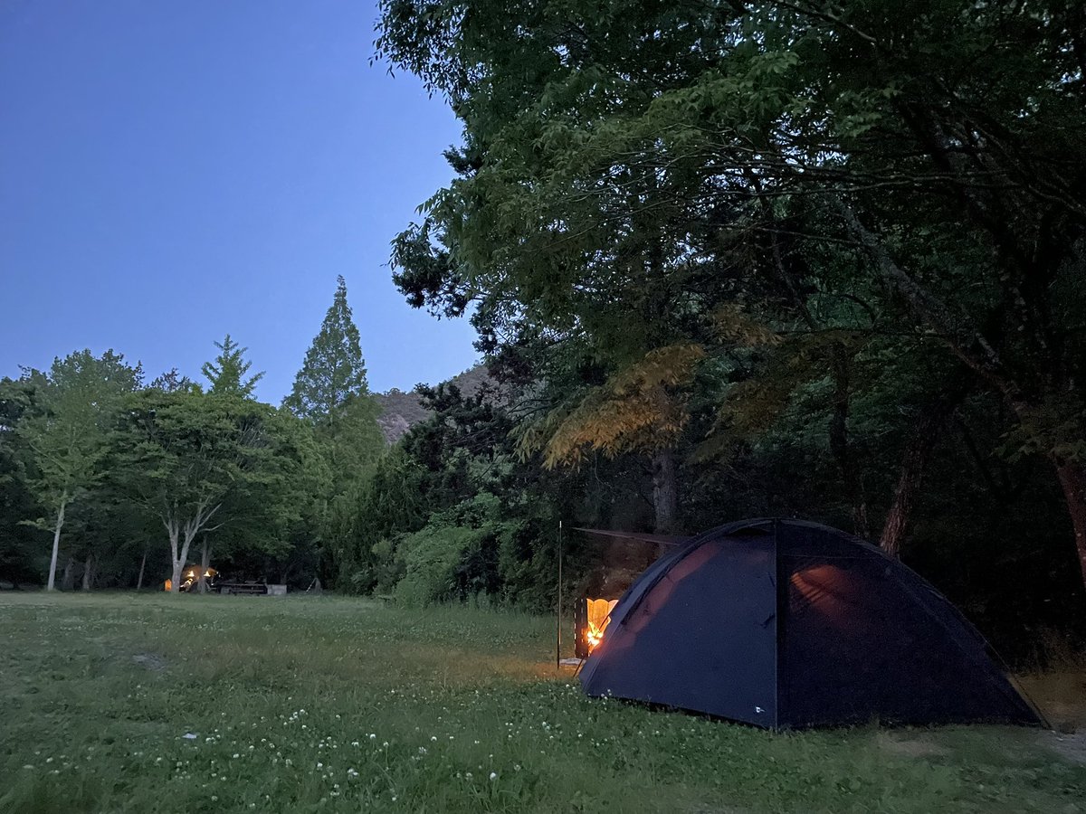 ojisqu's tweet photo. ソロキャンプ🏕️
今日は暑かった〜
ようやく涼しくなってきました😁 https://t.co/QWQ1JLFzco