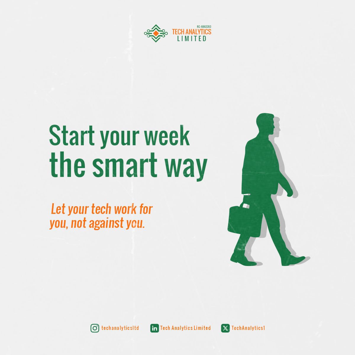 TechAnalytic1's tweet photo. 💼 New week. Fresh start.
Don’t let tech problems slow down your Monday momentum.
Let your tech work FOR you, not against you. 💪
TAL is ready when you are. 📲
#MondayMotivation #TechAnalyticsLimited #StartSmart #NaijaTech #NewWeek https://t.co/rPPDmlQnR9