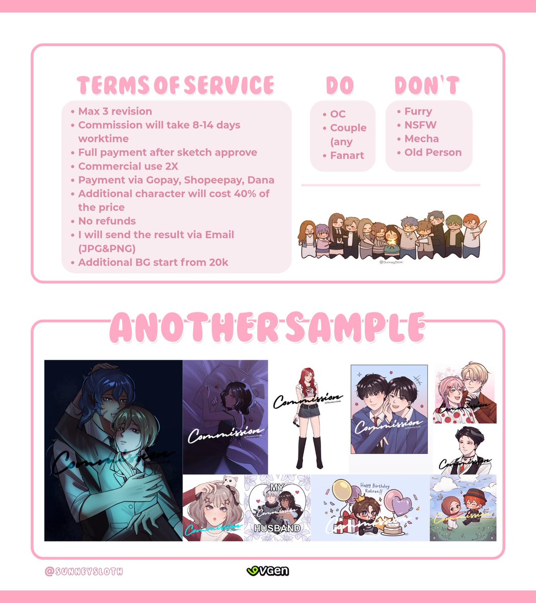 Sloo | Comm Open ✦ VGEN tweet media
