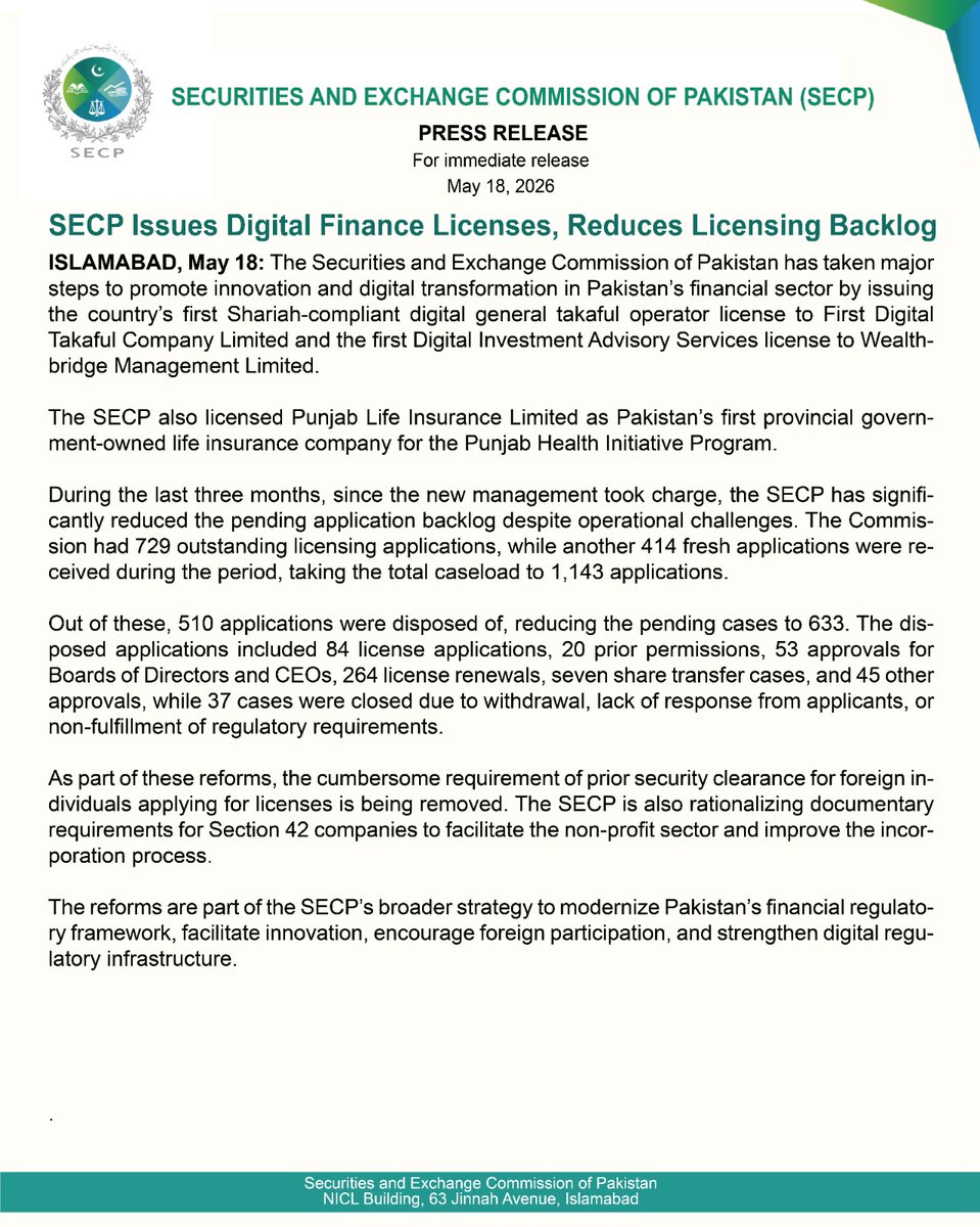 SEC Pakistan tweet media