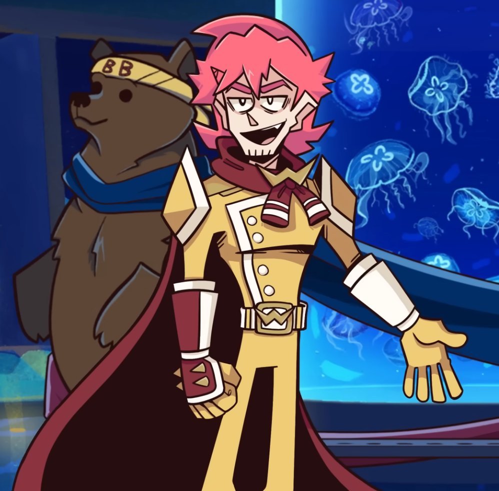 Gi0vanniP0tage's tweet photo. "If I had to pick a leader, it'd be you! You're smart, pretty, you got a sword right? You've gotta be a good fighter! You've probably been adventuring for a good while, so you know what's up-" https://t.co/34x2mDyNde