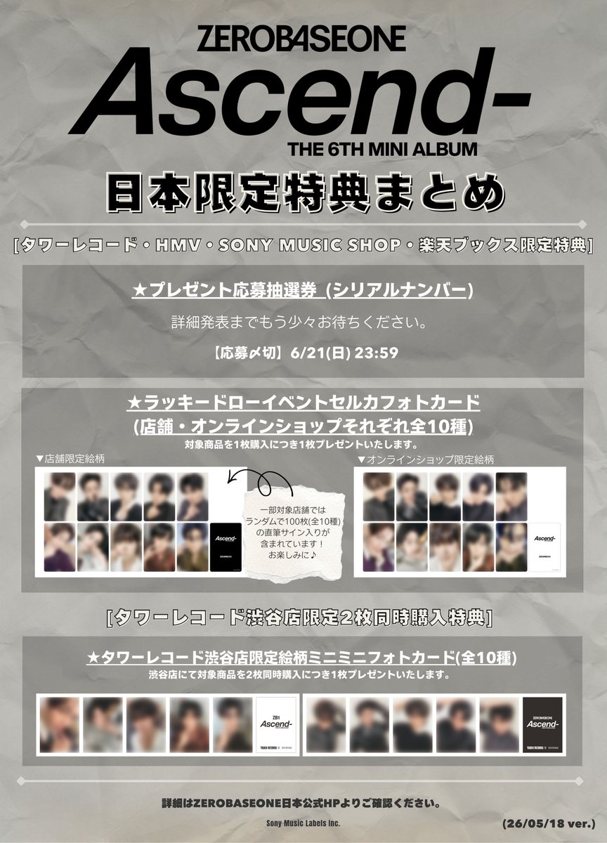 ZEROBASEONE The 6th Mini Album 「𝘼𝙨𝙘𝙚𝙣𝙙-」(Photobook Ver. (1