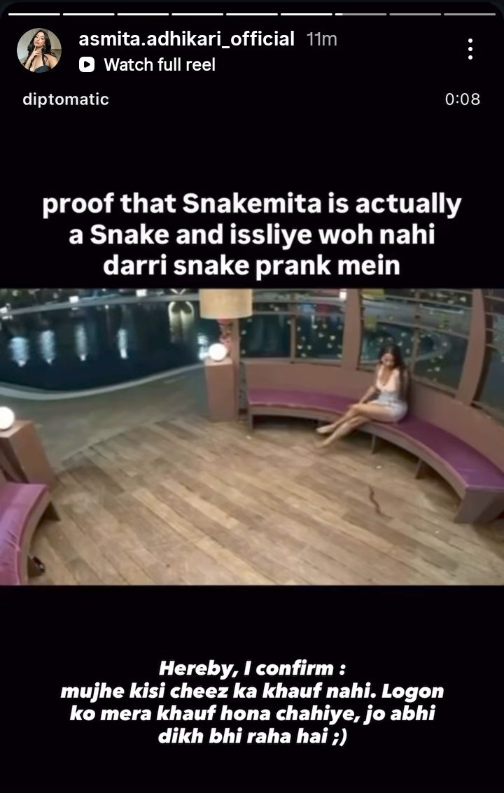 notyoursbbg's tweet photo. It's better to be called a SNAKE or a CLOUT CHASER than a SIDE CHICK or a CHEATER 🤏🏻
Asmita baddie Adhikari clock them all 💋
#SplitsvillaX6 #Splitsvilla16 https://t.co/OdZ5ituqZK