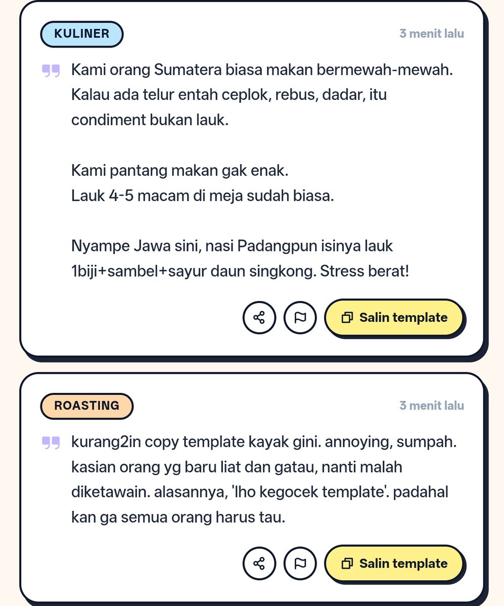 asministratur's tweet photo. Gue baru aja bikin tools buat ngumpulin tweet template X 😭😭

Asliii ini bantu banget buat kalian yang sering kena gocek template wkwk

FREE. NO LOGIN pastinya...

Coba reply disini apa template yang bisa gue masukin. 

Kalian bisa juga partisipasi loh 😭🙏 https://t.co/os8siophLp