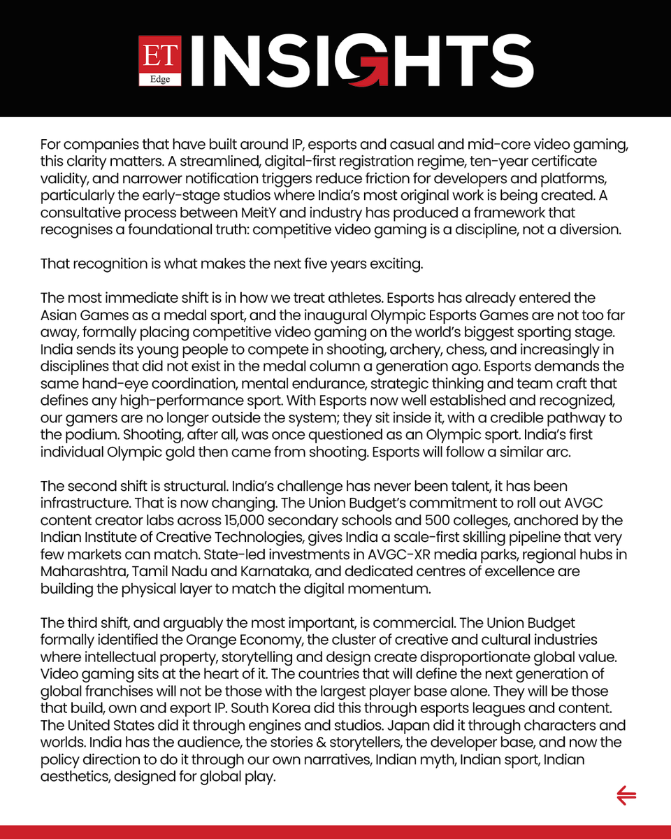 JetSynthesys's tweet photo. The future of entertainment is being shaped by the convergence of gaming, technology, music, and creator-led communities.

Penned by our Founder and CEO, @NavaniRajan of JetSynthesys, this article explores the evolving digital entertainment ecosystem—highlighting the rise of esports, the growing influence of digital creators, and the opportunities emerging at the intersection of technology, storytelling, and community-driven platforms.

Read the full article here - https://t.co/2geKa9MuQz