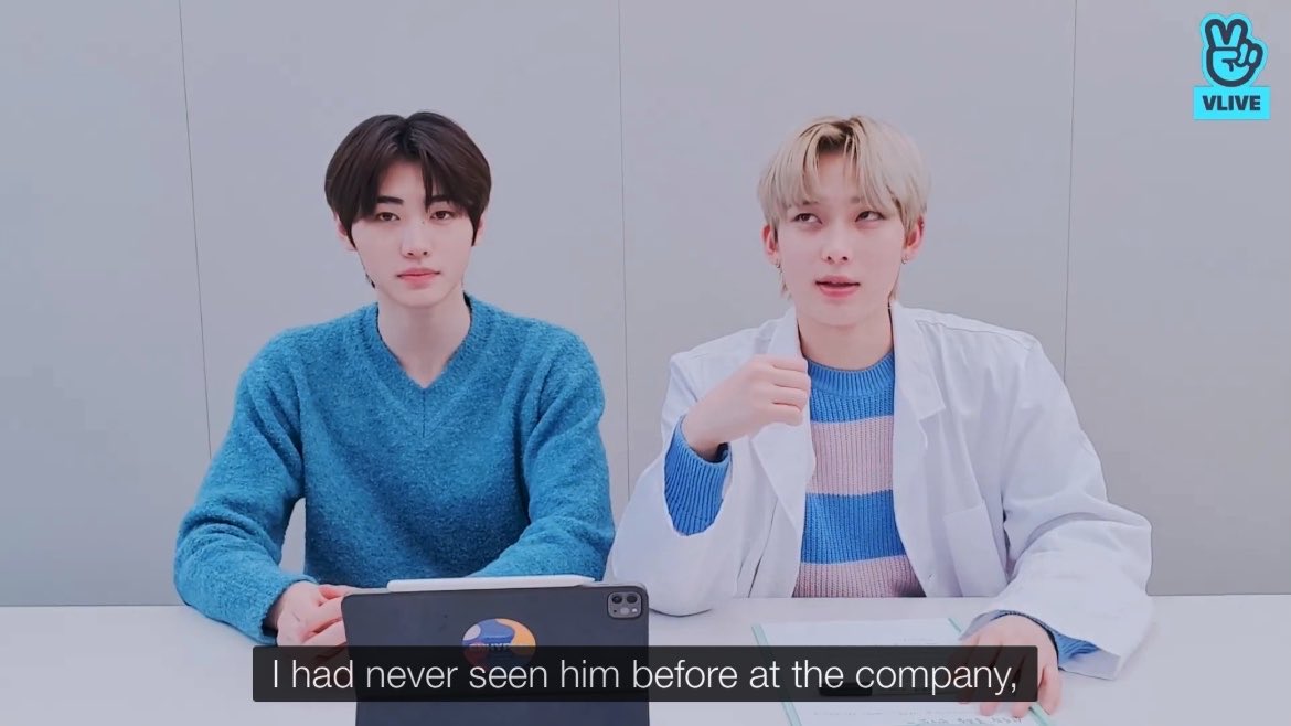 bfulriddle's tweet photo. back then sunoo basically said the same thing, he had never seen him before at the company, so he wondered who that person was when he saw him during the iland profile photoshoot (but i think it was only a brief glimpse for him too and he only properly saw sunghoon during iland) https://t.co/EKQpp85EvT