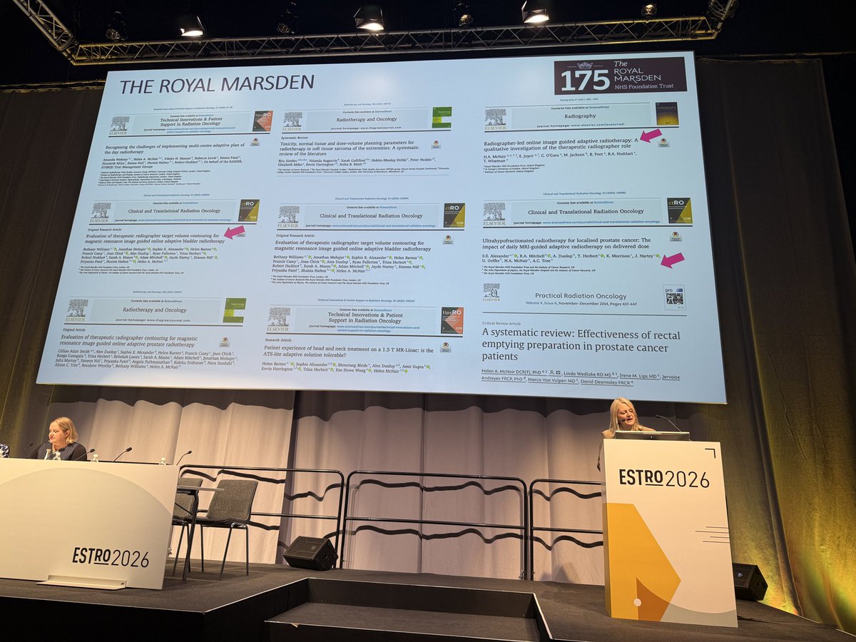 HarshaniGreen's tweet photo. Well done @devlin_lynsey 👏🏽 #Beatson - highlighting the huge body of incredible research from UK #RTTs at #ESTRO26!
💪🏽 Proud to see the high-quality publications from our talented RTT colleagues at @royalmarsdenNHS 💪🏽#interdisciplinary #HelenMcNair https://t.co/ZM0JkkNYqg