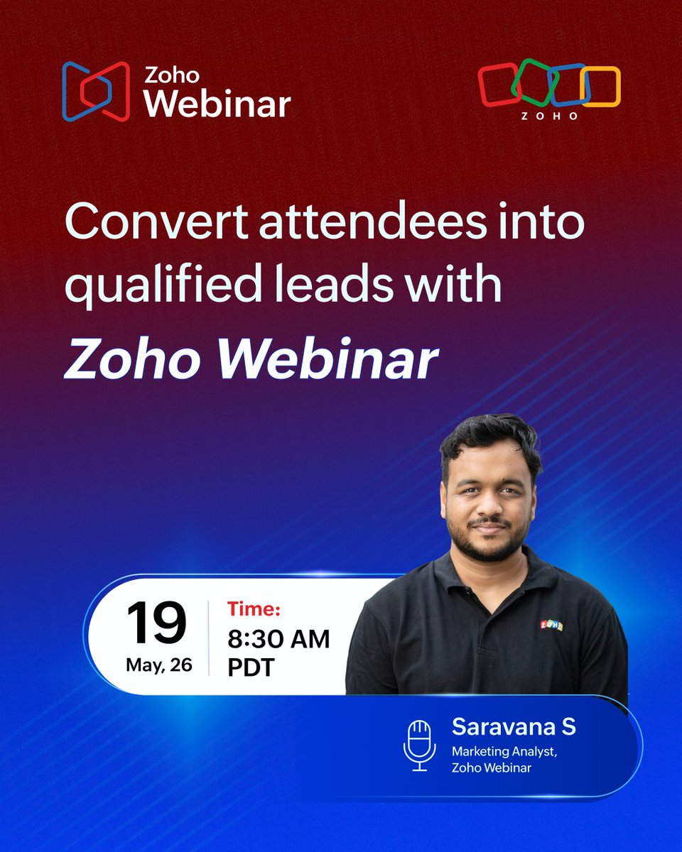 Zoho Webinar tweet media