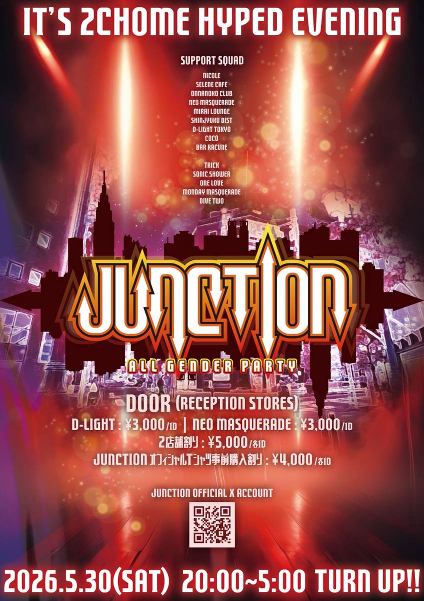 JUNCTION_SHINJUKU2-chome tweet media