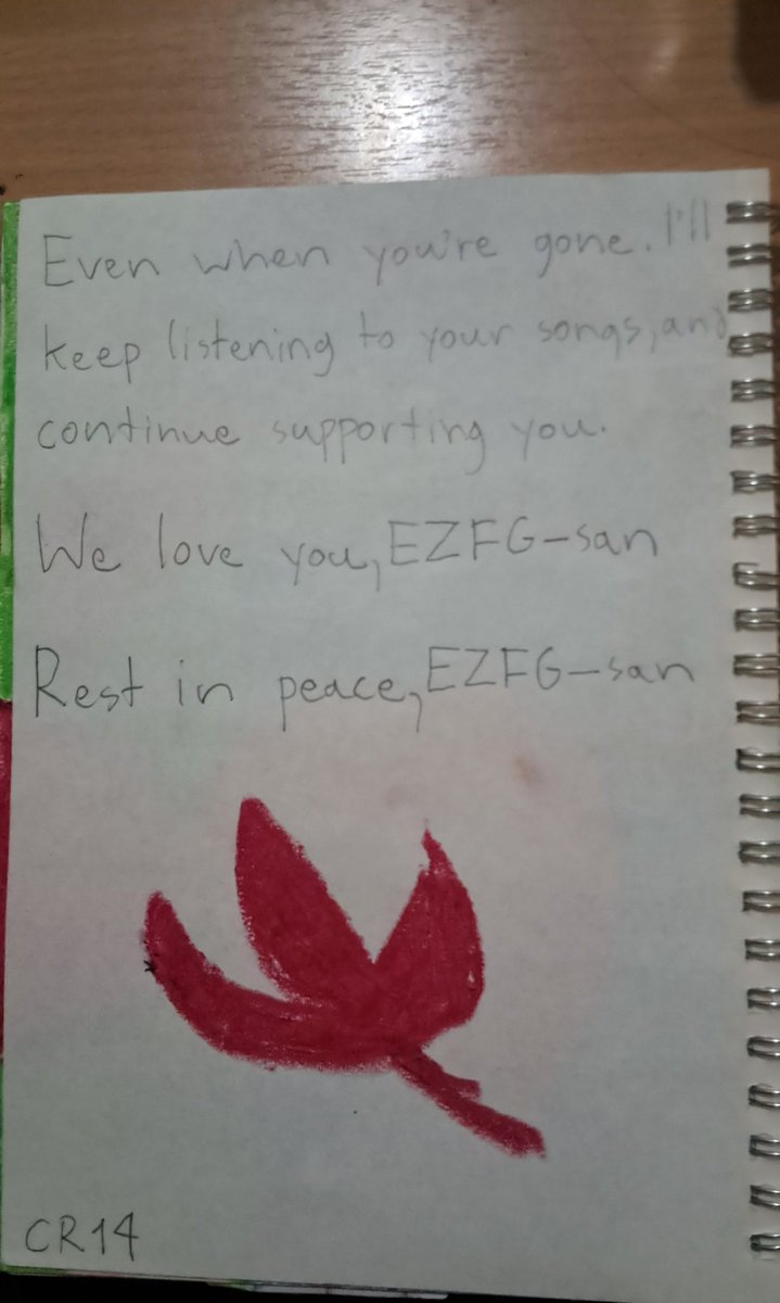 sleepycaffineCR's tweet photo. Thank you for everything.
#ToEZFGFromFans #TEFF https://t.co/xY4uzqSVwO