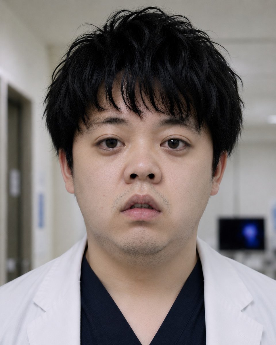 cheeeese9d's tweet photo. フラッペにオススメの、開業医家庭出身で私立医卒のチー牛顔ボンボンです

・1997年10月生まれ、28歳
・佐賀県佐賀市出身
・父は佐賀県出身、父の代からの開業医（父が理事長を務める地場の医療法人で理事、九州大学医学部卒）
・母は福岡県出身、専業主婦（西南学院大学文学部卒、とあるミスコンで優勝経験あり）
・6つ上の姉（福岡県内の私立中高一貫女子校⇒佐賀大学医学部医学科、既婚）がいるが、極めて仲は険悪
・3つ上の兄（福岡県内の中堅私立中高一貫校⇒西南学院大学法学部⇒某地方銀行、母似のイケメン）がいる
・姉にかなりバカにされて育ったため、ミソジニーが強い
・ナチュラルボーンモテ男の兄へのコンプレックスも極めて強い
・顔はコウリッチュー換算でクラス20人中16番目くらい
・目だけは母に似てぱっちり二重で大きい
・鼻がかなり低いわりにあぐら鼻
・唇が厚く、口が小さいおちょぼ口
・口ゴボ気味
・矯正済で歯並びはいいが、歯が短い
・輪郭は下膨れ
・人中が長く顎が短い
・ブルドッグっぽい
・身長170センチ、普通体型だが頭が大きくスタイルが悪い
・肌は妙に色白でツルツルしている
・青ひげがうっすら目立つ
・毛量が多く、くせ毛
・地元のスパルタ中学受験塾で猛勉強し、何とか佐賀県内の某私立中高一貫校に入学
・医者になるからには体力は必須、と父から尻を叩かれ、中高6年間陸上部(長距離走)
・顔のブルドッグっぽさと本名から「ヘイちゃん」とあだ名されていた（The Beatlesの「Hey Bulldog」由来）
・地元の佐賀大学医学部には遠く及ばない成績で、私立医に絞るものの、川崎医科大学にも落ちて浪人が確定
・一浪で何とか首都圏の某下位私立医と川崎医科大学に合格し、どうせなら東京に行こう、と前者を選択
・学部の多くは自分以上のお金持ちで容姿も整っている人が多かった
・同級生の女子からはブサイクという理由であからさまに避けられ、さらにミソジニーが強くなる
・アルバイトはせず、大学と都内の小田急沿線某所にパパが買ってくれたマンションをロマンスカーで往復する日々
・大学でも長距離走は続ける
・一度の留年を経てなんとか大学を卒業し、医師国家試験に合格
・7年大学に通ったが、彼女は一度もできなかった
・この春にようやく初期研修を終え、神奈川県内某所にある大規模病院の内科で研修中
・勤務医生活のパッとしなさが苦痛で、将来実家を継ぐことをぼんやり視野に入れている
・しかし、父か考える跡継ぎの本命は姉の婿（長崎県内の私立中高一貫校⇒九州大学医学部）
・「医者になれば爆モテ」と父や周囲から聞かされていたが、実際のところ大してモテず、ショックを受けた
・研修医1年目にマッチングアプリで知り合った一つ年下のフラッペ(神奈川県出身、実践女子大学卒、不動産会社営業事務、そこそこ美人)と交際していた
・高級ホテルに泊まってディナーをご馳走しないとセックスしてもらえないため、実質パパ活と周囲から裏でバカにされていた
・職場で同い年の美人ナースに言い寄られて浮気をしたのがバレて彼女から振られる
・美人ナースとは一応付き合っている体にしていたが、ナースとは結婚するなとパパから教わっているため、研修医が終わると同時に振った
・金モテ、医師免許モテでいいので、人生で一度くらいモテたい
・この春からマッチングアプリを再開したが、あまりモテないため、プロフィールに実家を継ぐつもり、と書くかどうか悩んでいる
・30までには美人と結婚して、子供が2～3人欲しい
・整形したいが、伸びしろの薄い顔な上にパパが極度の美容整形医アンチのため、諦めている
・福岡は女余りで美人も多いと聞き、福岡に戻ることを真剣に検討中
・大学卒業祝いでパパに買ってもらったBMWに乗っている
・18歳になってからずっと、パパから相当額のお小遣いを毎月もらっている