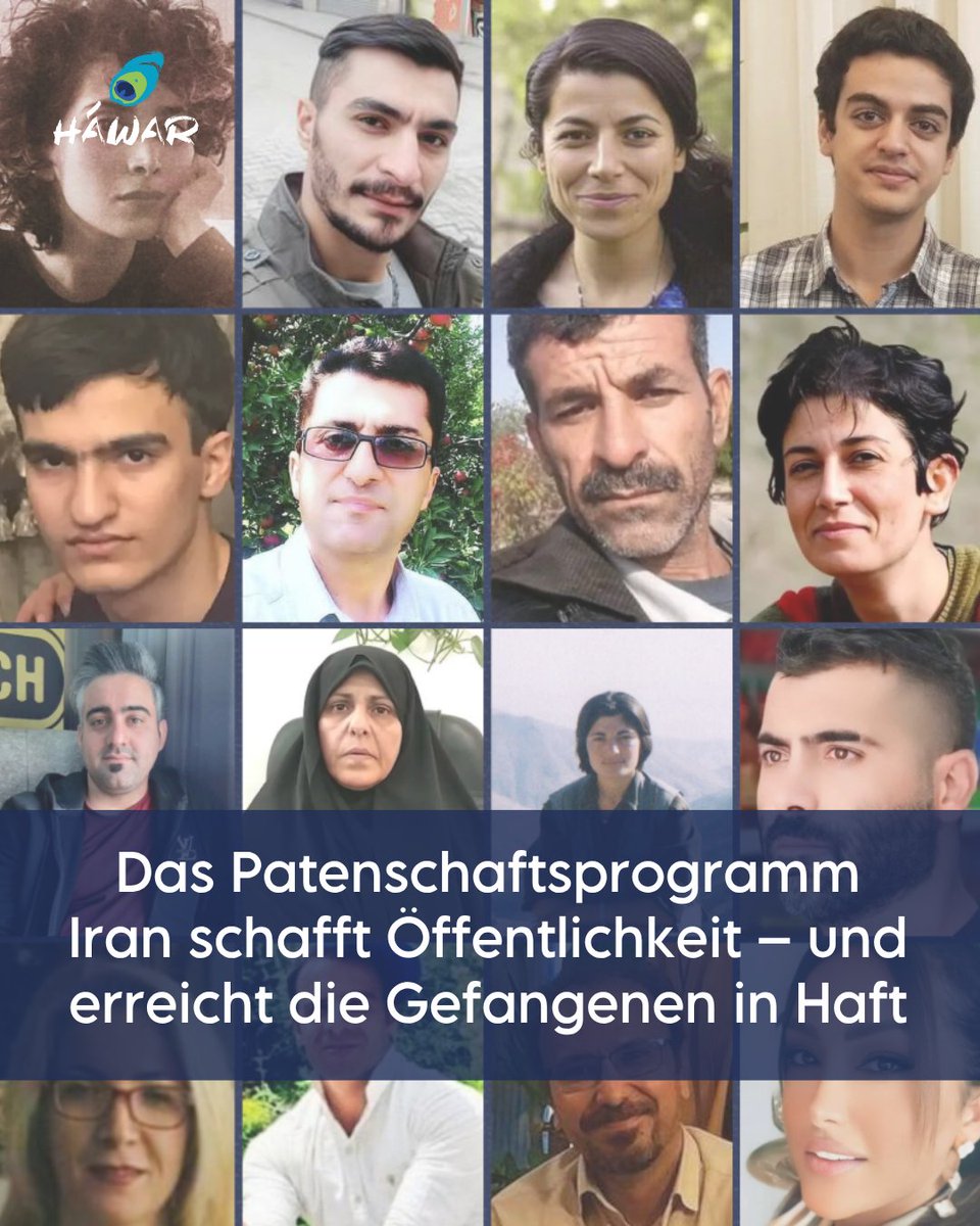 HawarPaten's tweet photo. Unser Patenschaftsprogramm für politisch Inhaftierte in #Iran vermittelt Patenschaften an deutsche und europäische Politiker:innen sowie an zivilgesellschaftliche Organisationen und Institutionen. https://t.co/C36PSWxk9L