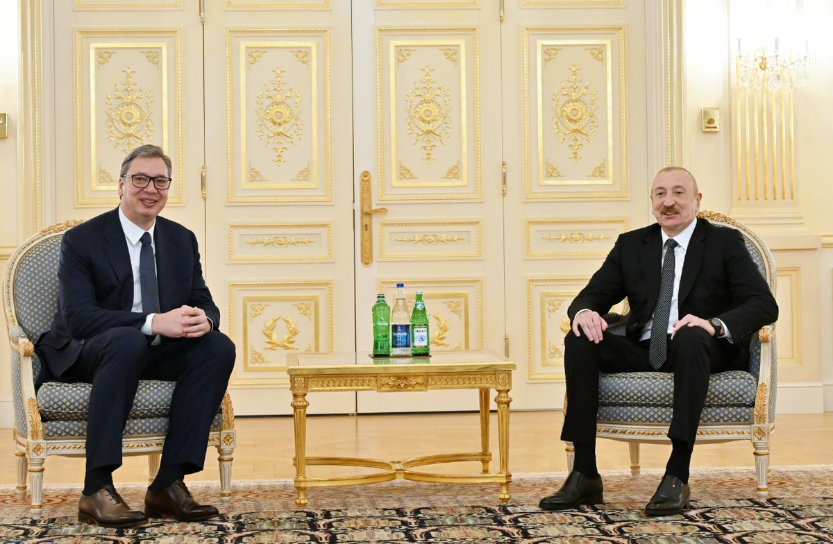 🇷🇸🇦🇿 Serbia–Azerbaijan strategic partnership through facts:

🛡️ Mutual support for territorial integrity and respect for international law
👥 Close relations between Presidents @avucic  and @presidentaz  
🌍 Coordination and mutual support in international organizations
⚡ Joint 